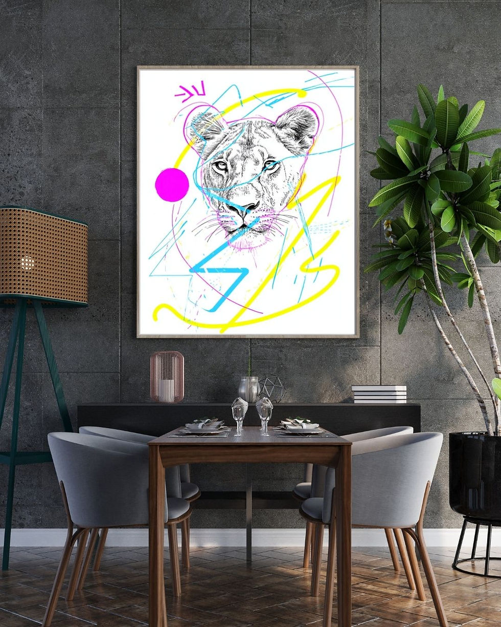 Thumbnail: Neon Lioness 
