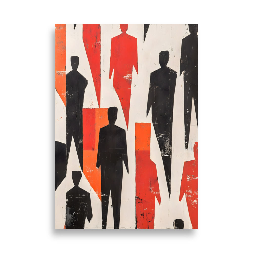 Figures in Red and Black