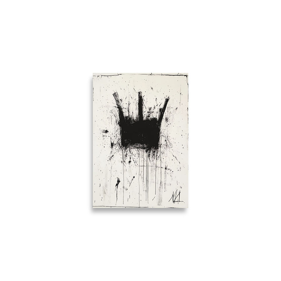 Thumbnail: Jean-Michel Basquiat-Inspired Crown Artwork
