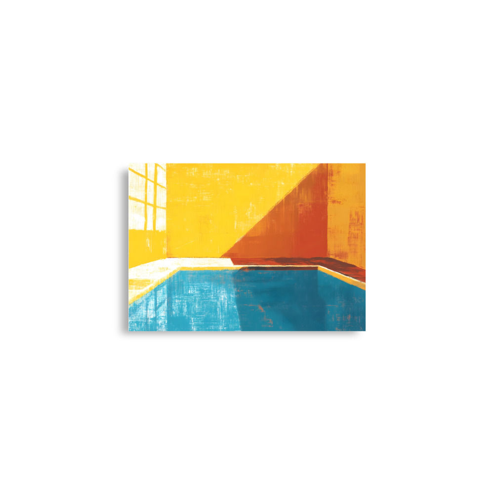 Sunlit Serenity – Abstract Poolside Charm