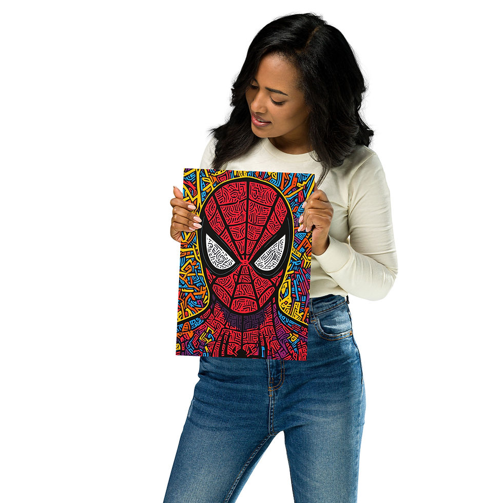 Thumbnail: Vibrant Spider-Man in Keith Haring-Inspired Pop Art