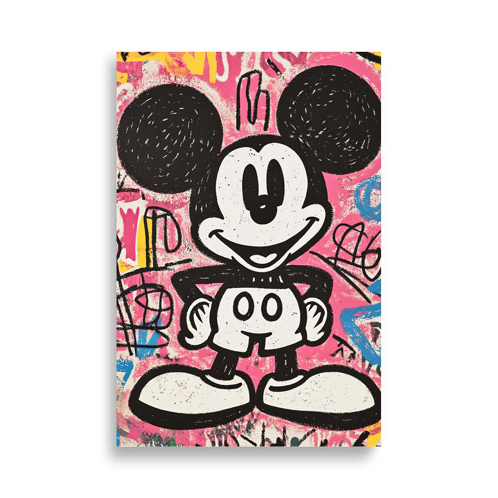 Thumbnail: Graffiti-Style Mickey Mouse Artwork with Pop Art