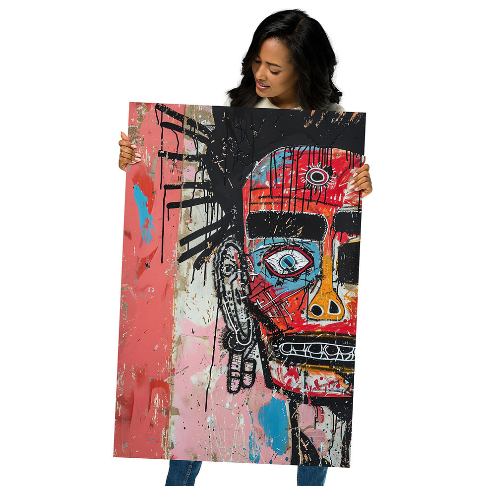 Thumbnail: Basquiat-Inspired Abstract Tribal Portrait