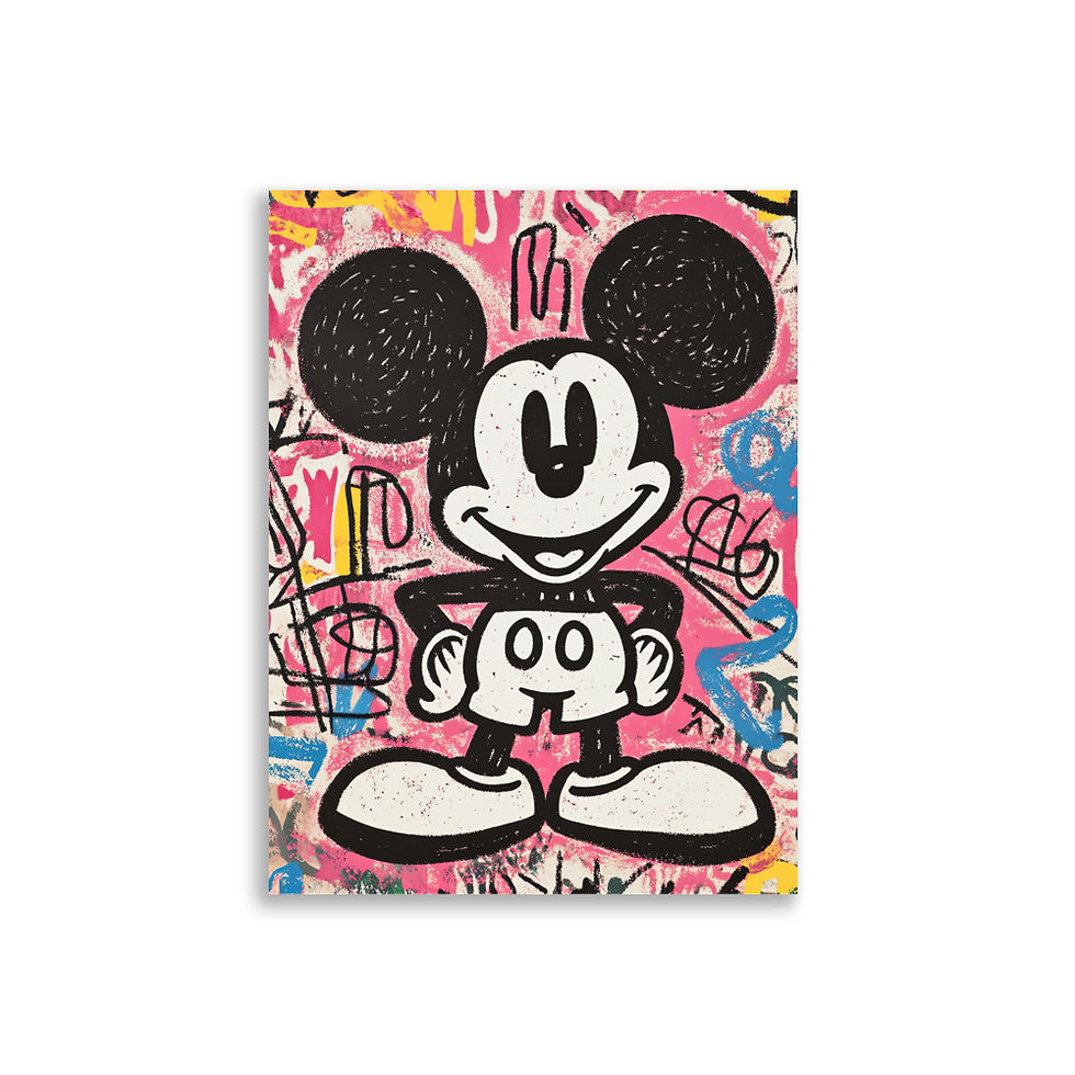 Thumbnail: Graffiti-Style Mickey Mouse Artwork with Pop Art