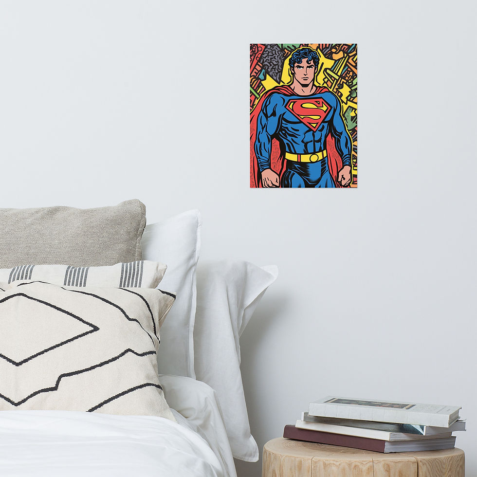 Thumbnail: Superman in Keith Haring-Inspired Pop Art Style