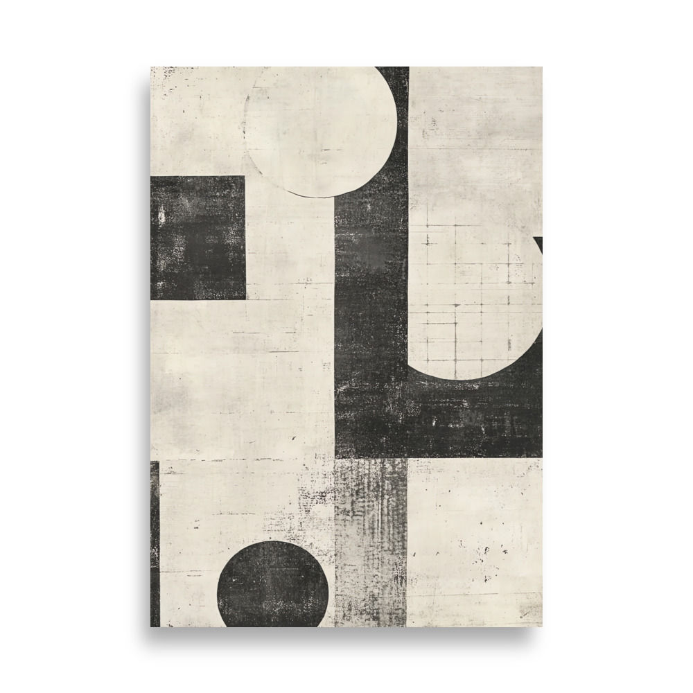 Monochrome Abstract – Geometric Minimalist Design