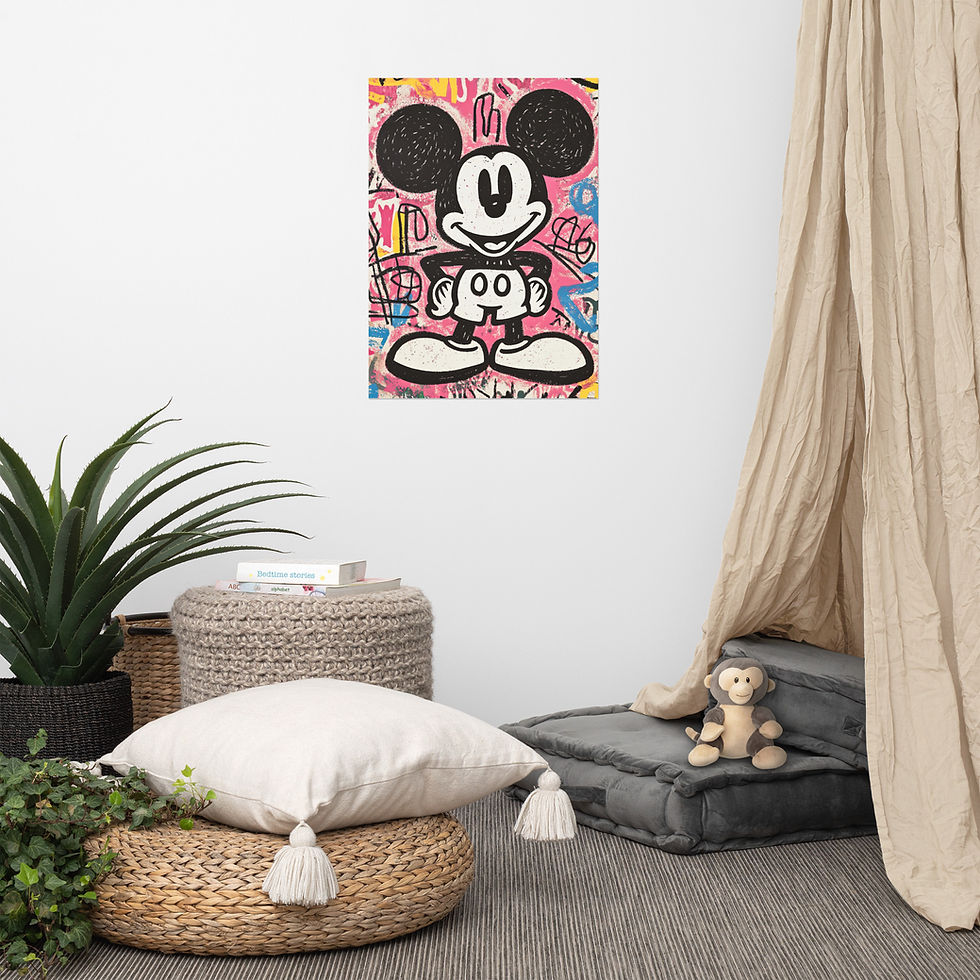 Thumbnail: Graffiti-Style Mickey Mouse Artwork with Pop Art