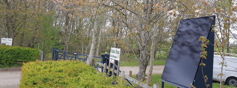 Farm driveway near Bicester Oxfordshire