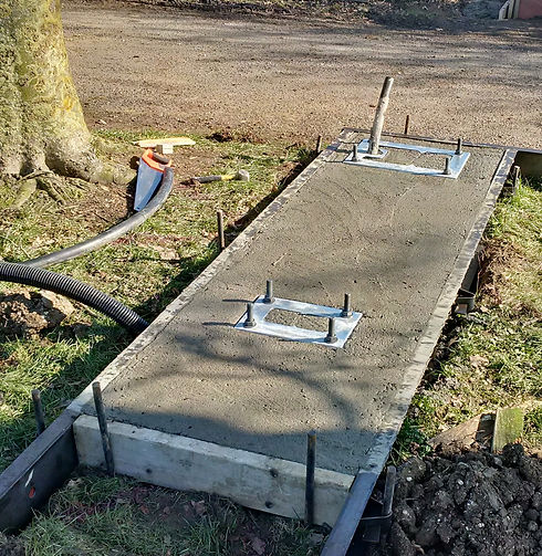 Sliding gate base