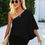 Thumbnail: One Shoulder Solid Loose Top
