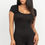 Thumbnail: Short Sleeve Scoop Neck Bodycon Romper