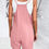 Thumbnail: Scoop Neck Spaghetti Straps Loose Fit Solid Romper