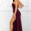 Thumbnail: Beaded Embroidered Near Slit Detail Maxi Ddress