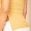 Thumbnail: Strapless Ribbed Side-slit Flare Top