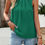Thumbnail: Pleated Ruched High Neck Sleeveless Blouson Top