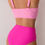 Thumbnail: Solid Ruched High Waist Cross Push Up Swimsuit