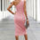 Thumbnail: Solid One Shoulder Sleeveless Bodycon Midi Dress