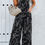 Thumbnail: Geo Print Smocked Sleeveless Pockets Jumpsuit