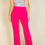 Thumbnail: High Waist Stretch Crepe Flare Pants