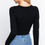 Thumbnail: Long Slv Round Neck Viscose Sweater