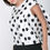Thumbnail: Cascade Ruffle Detail Polka Dot Print Top
