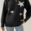 Thumbnail: Star Print Knit Lose Fit Sweater