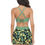 Thumbnail: Tropical Floral Sleeveless Cross High Waisted Bikini