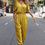 Thumbnail: Solid Wrap V Neck Cold Shoulder Outfits Jumpsuit
