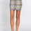 Thumbnail: Check Jacquard Sweater Mini Skirt        