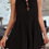 Thumbnail: Solid Tie Knot Pleated Sleeveless Mini Dress