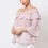 Thumbnail: Polka Dot Sheer Off Shoulder Top