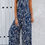 Thumbnail: Geo Print Smocked Sleeveless Pockets Jumpsuit