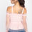 Thumbnail: Sheer Mesh Open Shoulder Top