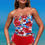 Thumbnail: Strapless Ruche Drawstring Side Two Piece Swimsuit