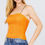 Thumbnail: V-neck W/shirring Detail Elastic Strap Mesh Cami Top