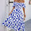Thumbnail: Allover Print Off Shoulder Ruched Ruffle Dress