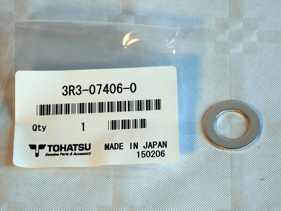 Thumbnail: Tohatsu öljypropun (koneen) tiiviste, Oil plug gasket (engine)