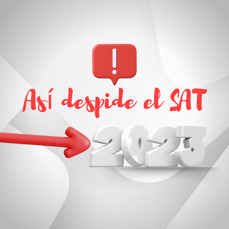 Así despide el SAT el 2023