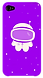 Purple Spaceman iPhone Cover