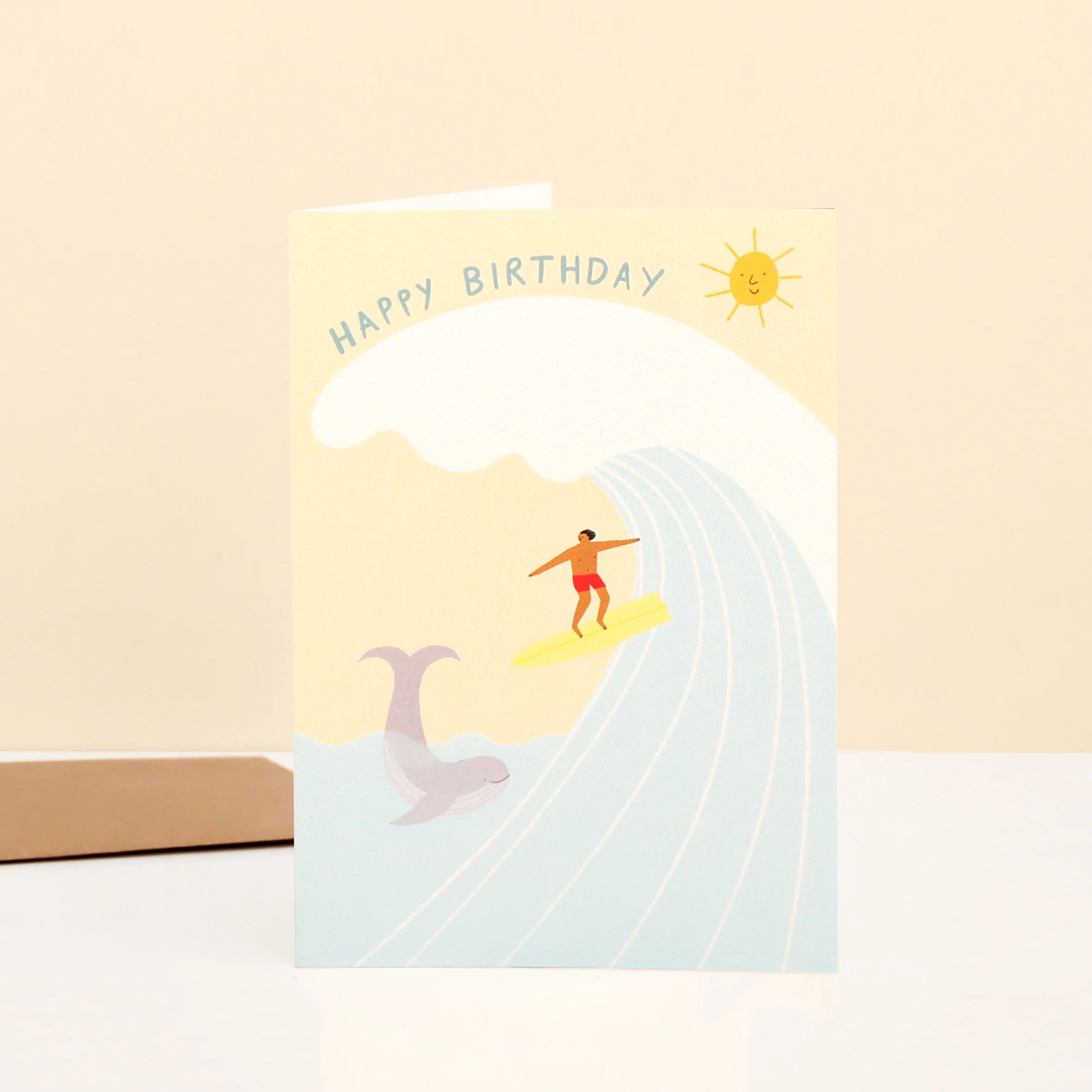 CORNISH SURFER Birthday Card