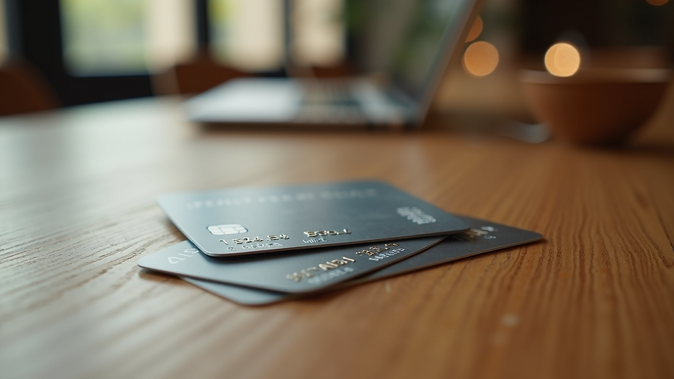 Close-up view of a loyalty rewards card on a table