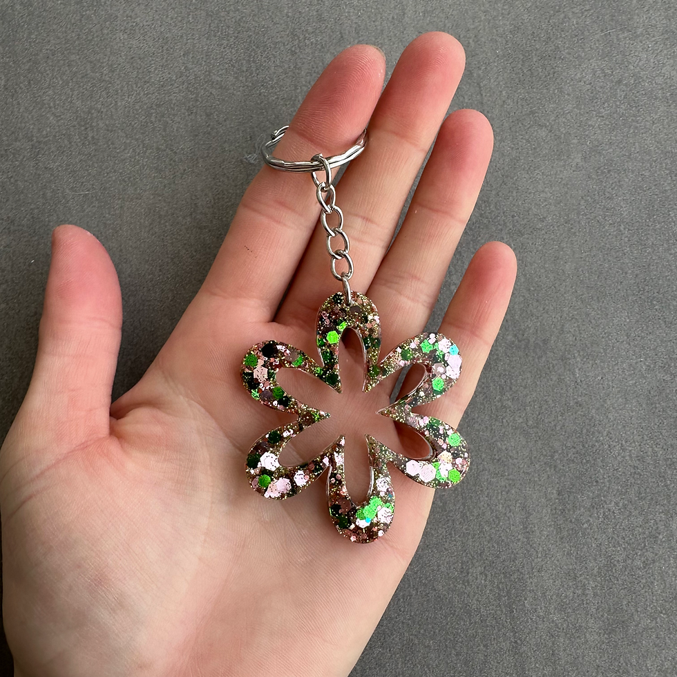 Miniature : Porte-clefs fleurs 