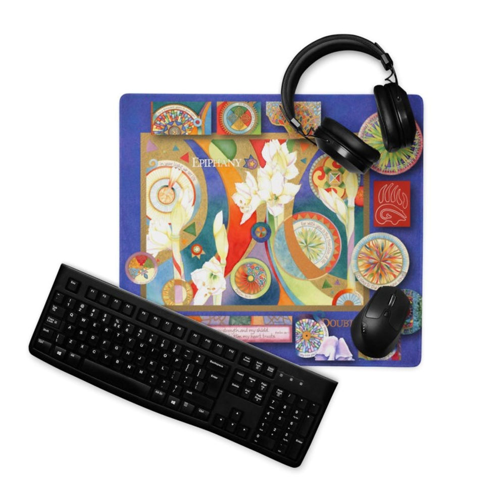 Thumbnail: Large Mouse Pad | Epiphany Watercolor Print