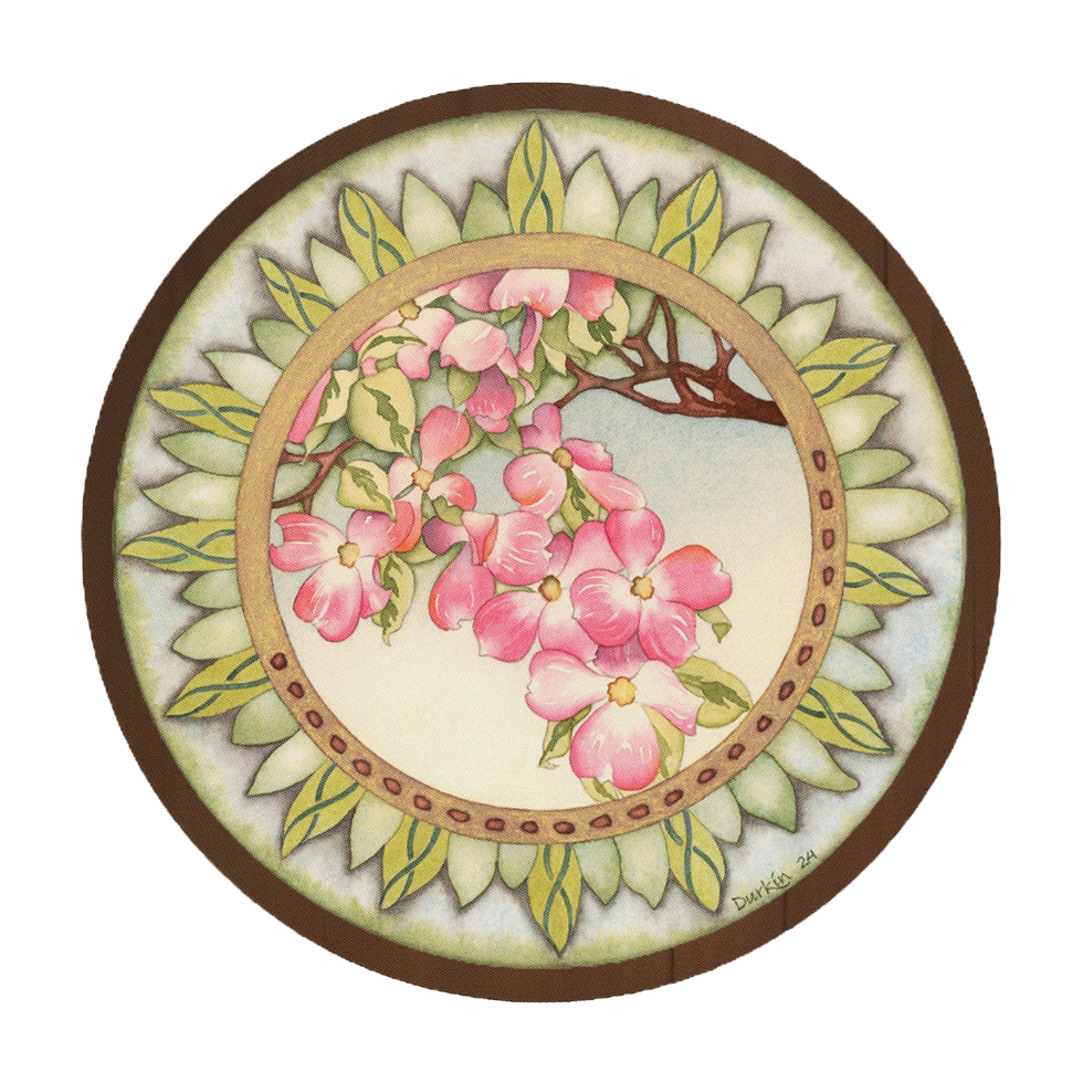 Thumbnail: Round Mouse Pad | Dogwood Chorus