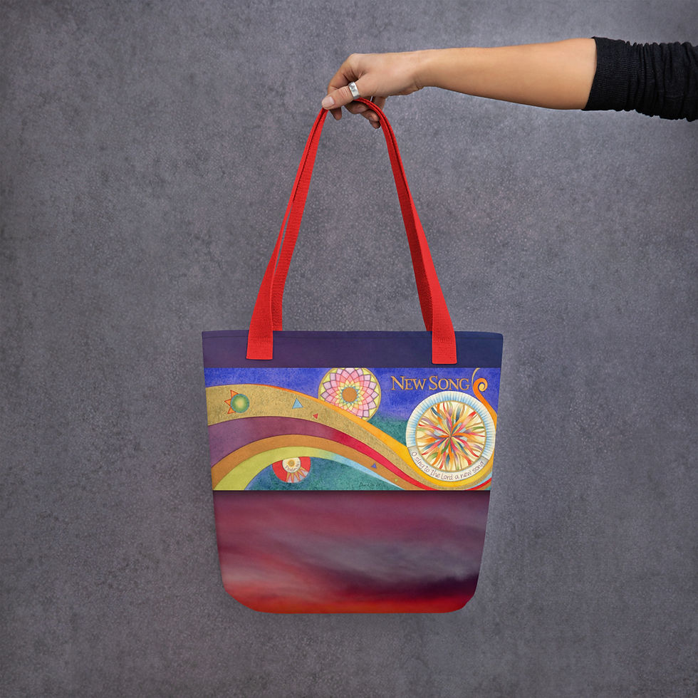 Thumbnail: Art Print Tote Bag - New Song | Dance of Life
