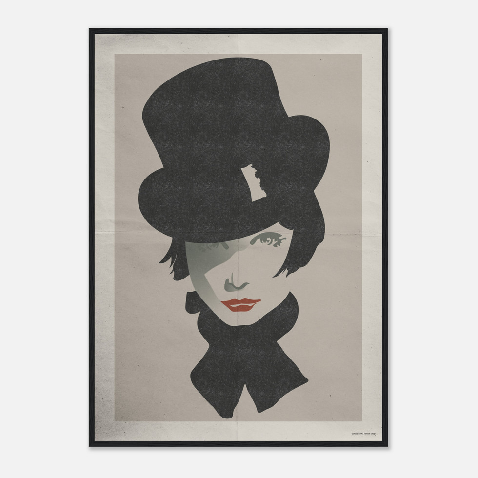 Chic Cabaret Silhouette Poster – Premium Matte Paper Art Print in Various Sizes