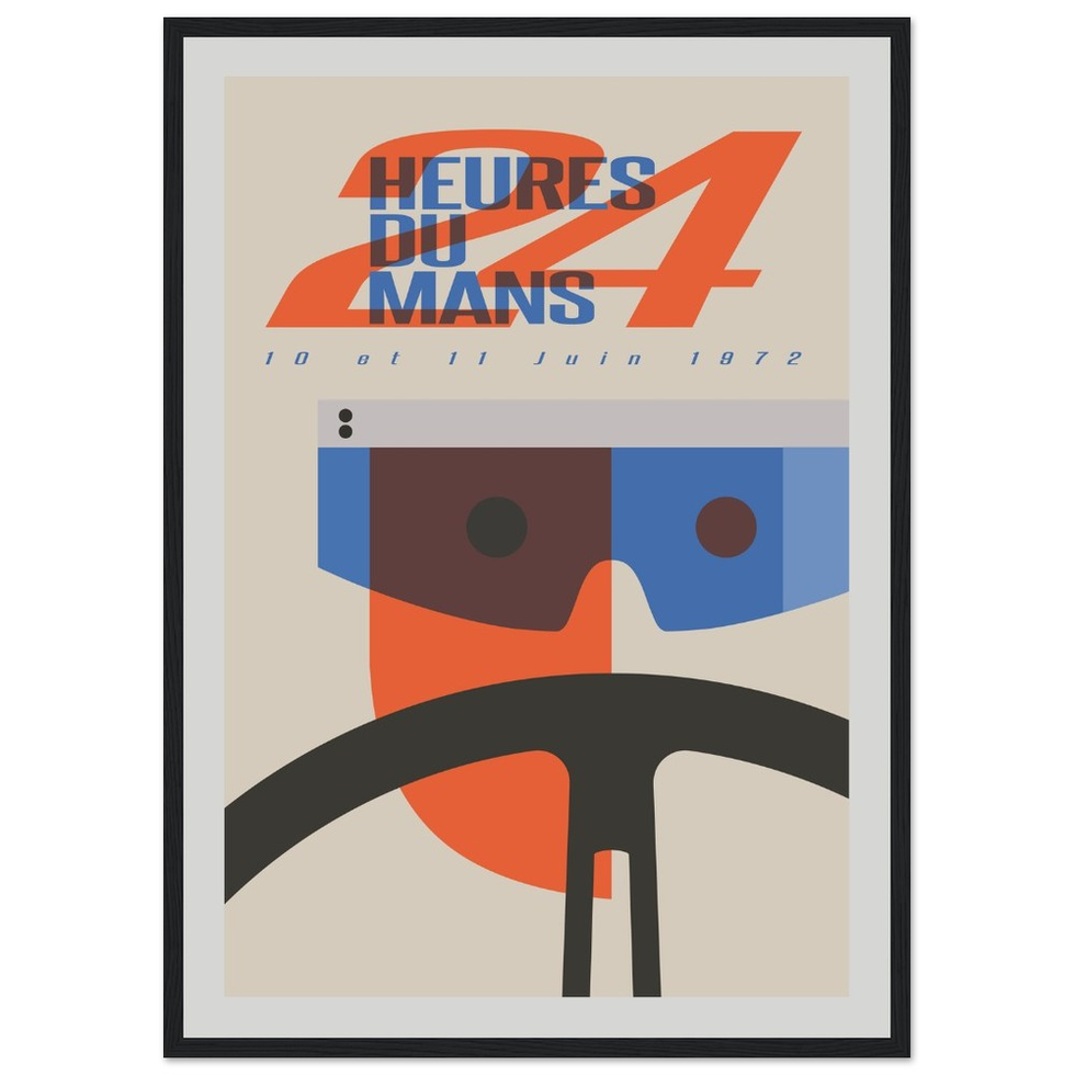 Retro '24 Heures du Mans' Racing Art Premium Matte Paper Le Mans Poster
