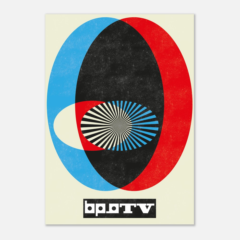 Soviet Constructive Geometric Mid-Century Modern Art Premium Matte Paper Poster