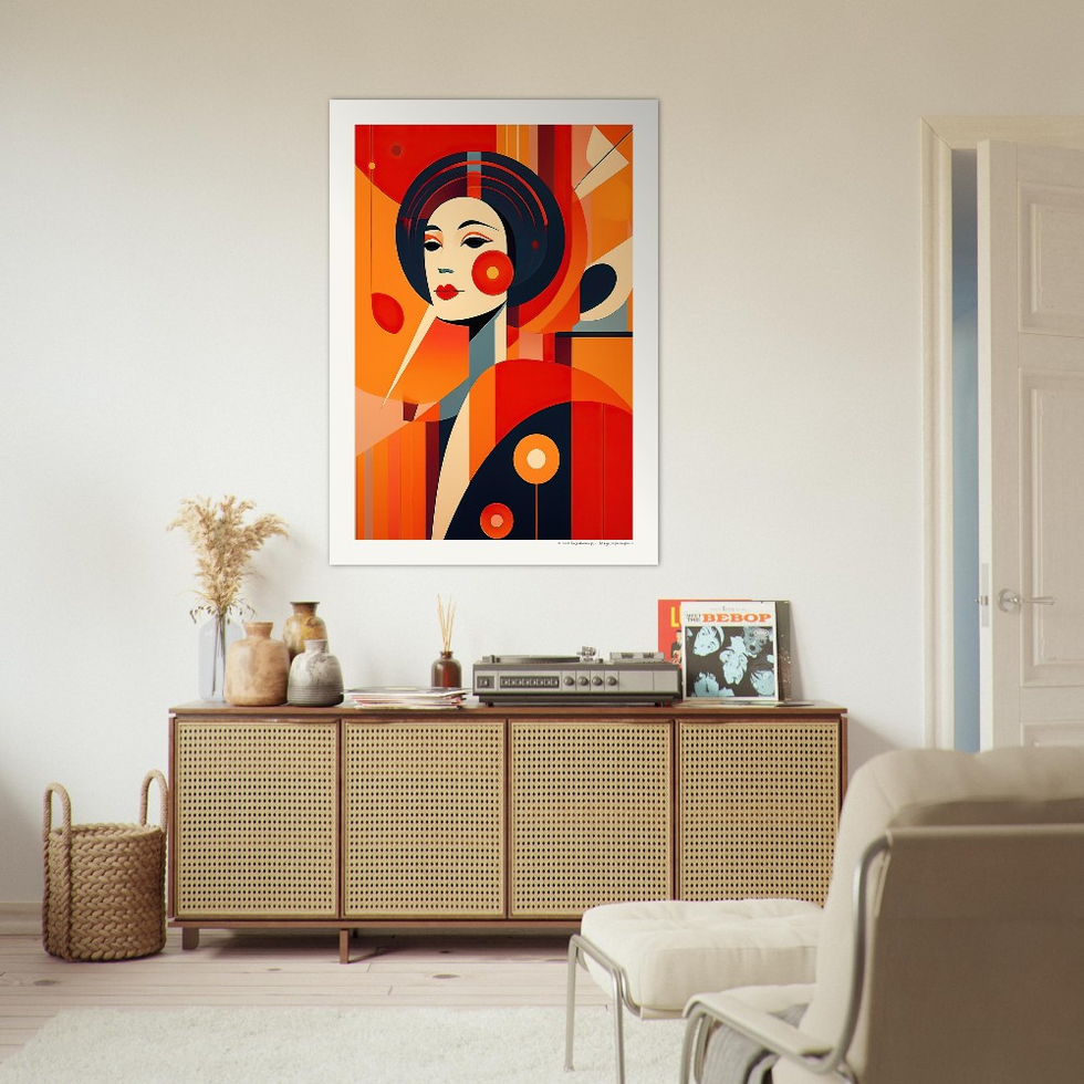 Circles & Sirens No. 1 — Art Deco Portrait Print