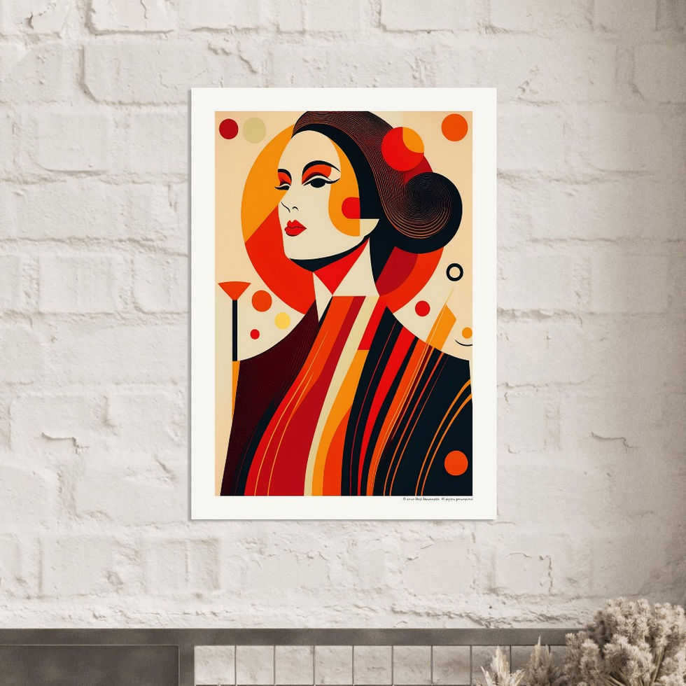 Circles & Sirens No. 3 — Art Deco Swirl Print